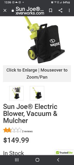 Sun Joe® Electric Blower, Vacuum & Mulcher Thumbnail