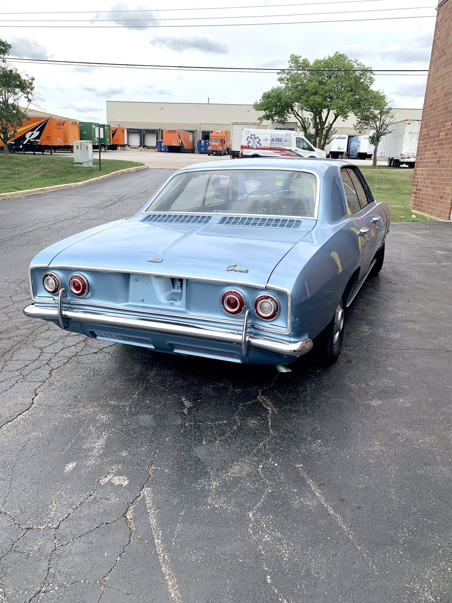 1965 Chevrolet Corvair Sedan. Light Blue. Start, Run And Drive.