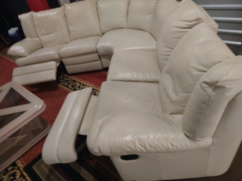 SPFA NATUZZI 100% REAL LEATHER RECLINER MANUAL.. DELIVERY SERVICE AVAILABLE 🚚