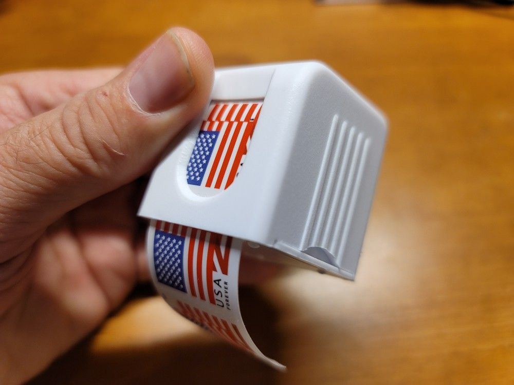 3 Pack 100 Stamp Roll Dispenser White