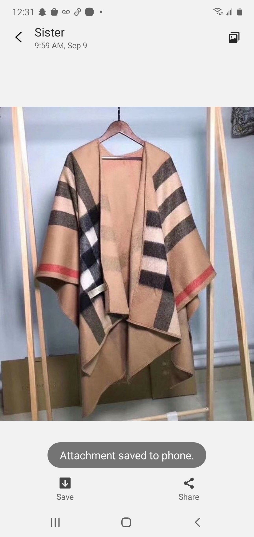 BURBERRY PONCHO