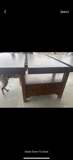 Bar Height Table With Butterfly And 10 Chairs  Thumbnail