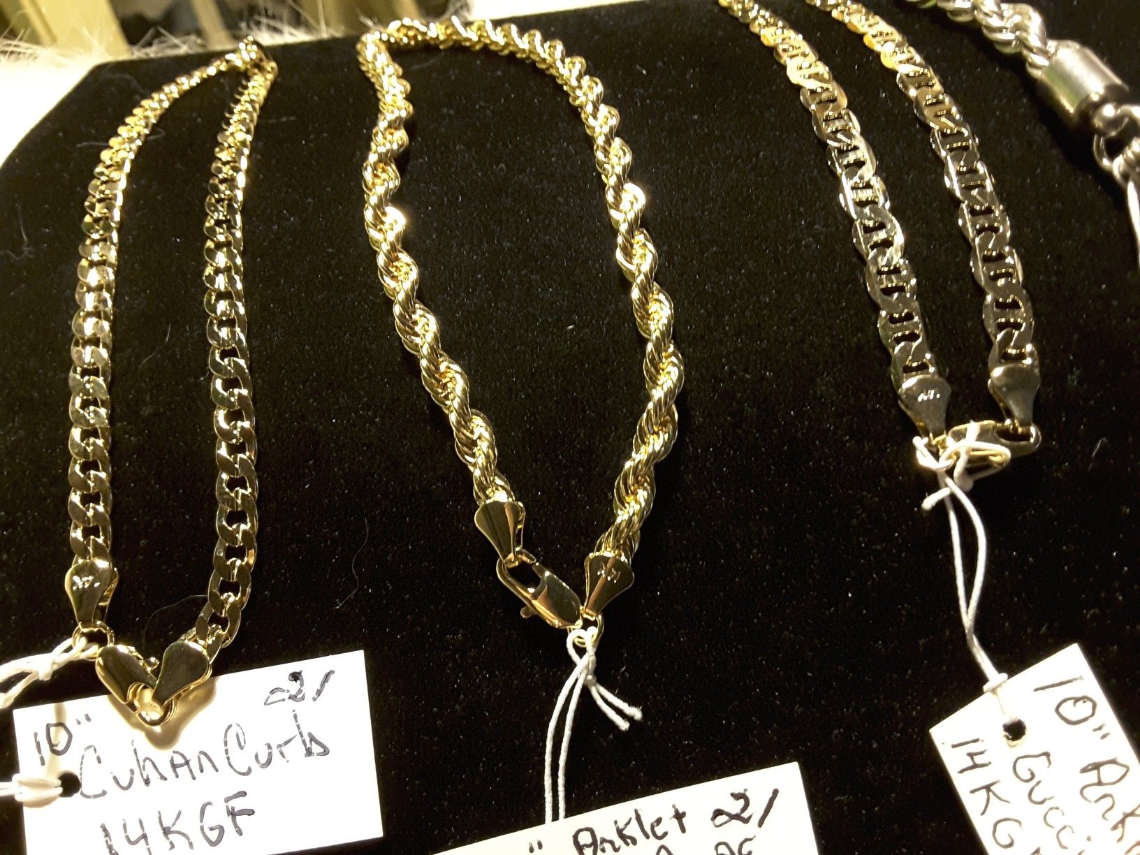 10" Bracletes/Anklets gold & StainlessSteel 20$-21$