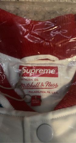 Supreme Mitchell & Ness Satin Varsity Jacket Thumbnail