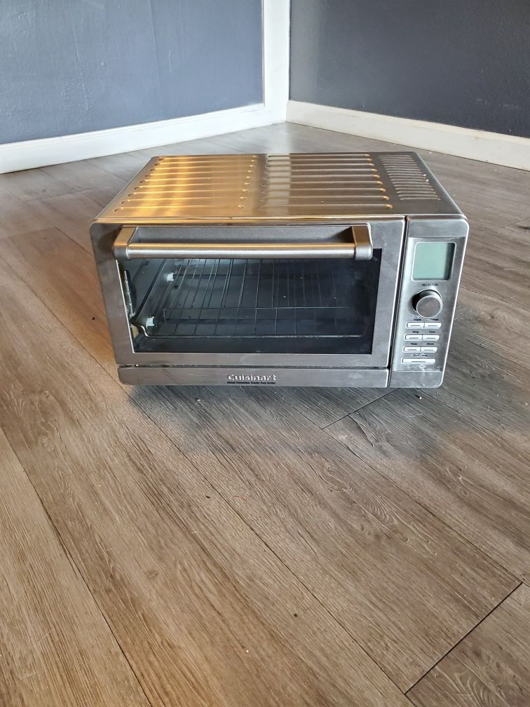 Deluxe 1800 W 6-Slice Stainless Steel Toaster Oven with LCD Display