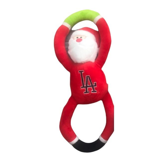Los Angeles Dodgers Santa Claus Dog Chew Toy 