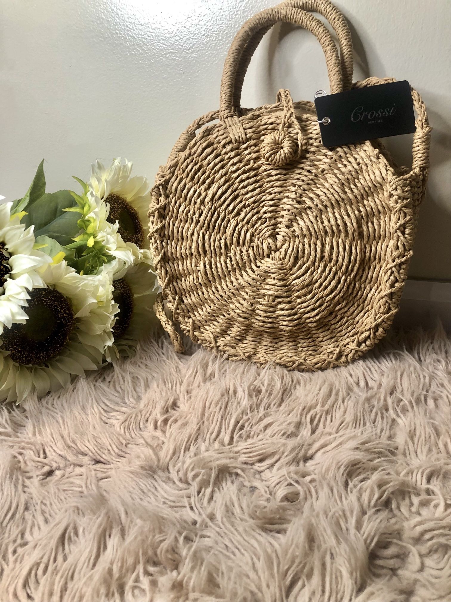 Straw Crossbody Bag
