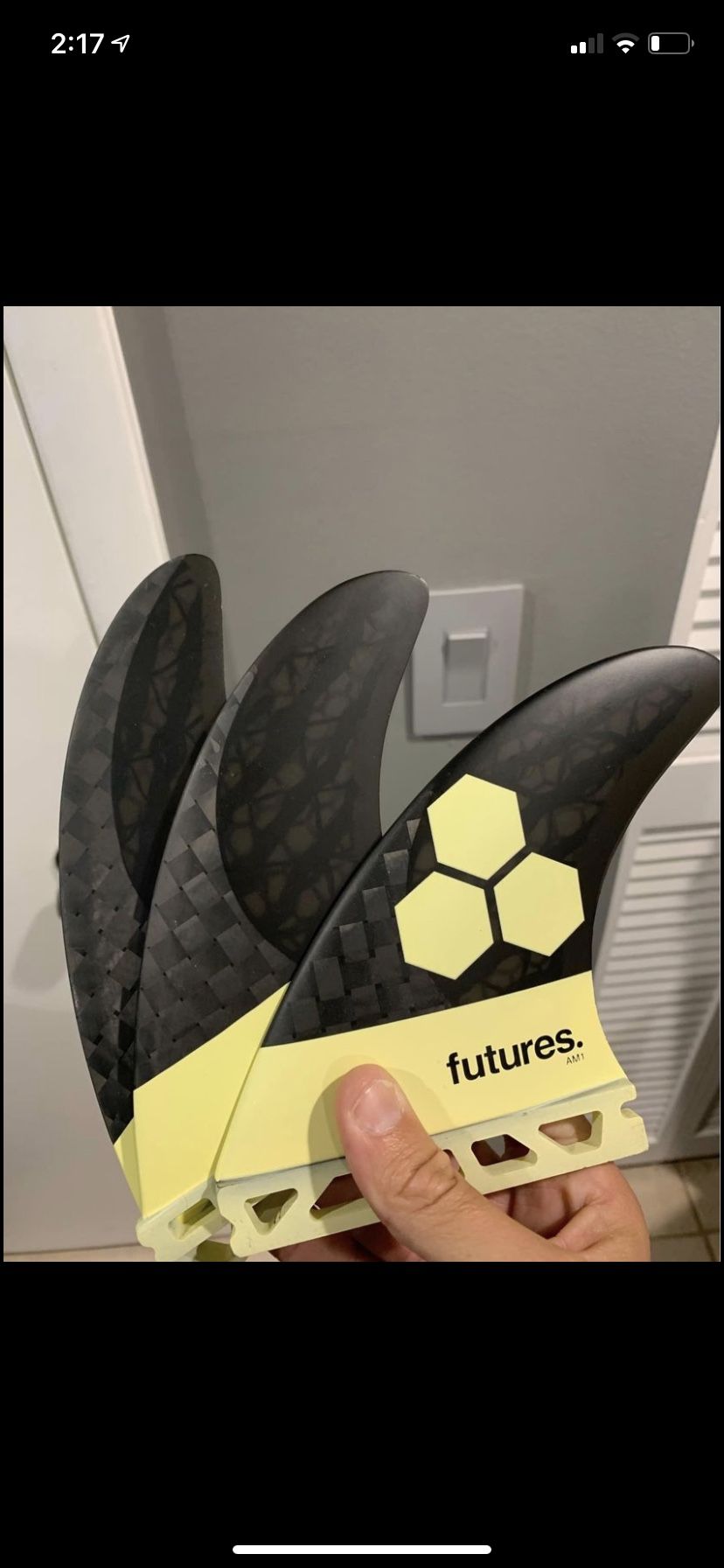 Future surfboard fins l AM1 Blackstix