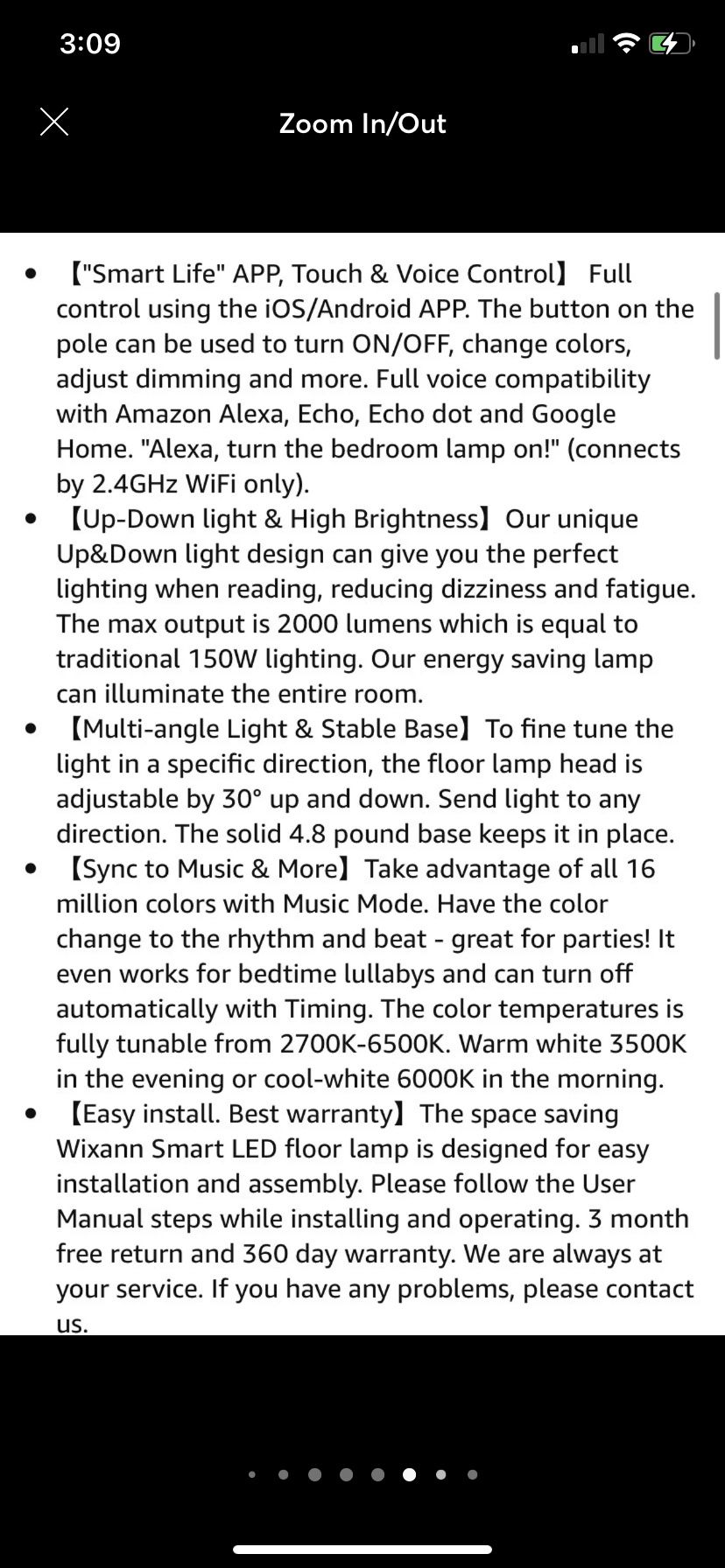 NEW Smart Color changing floor lamp