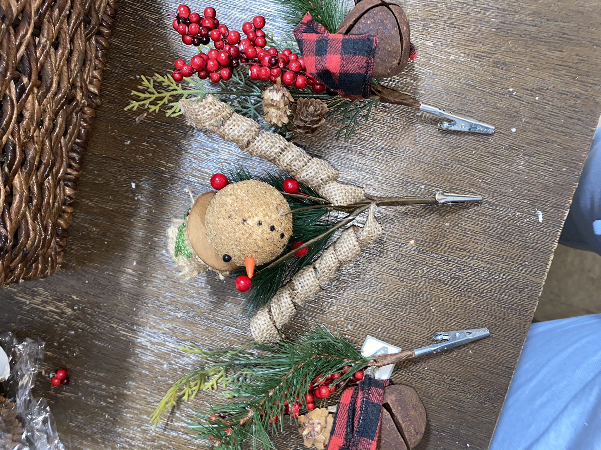 Modern buffalo plaid Christmas package