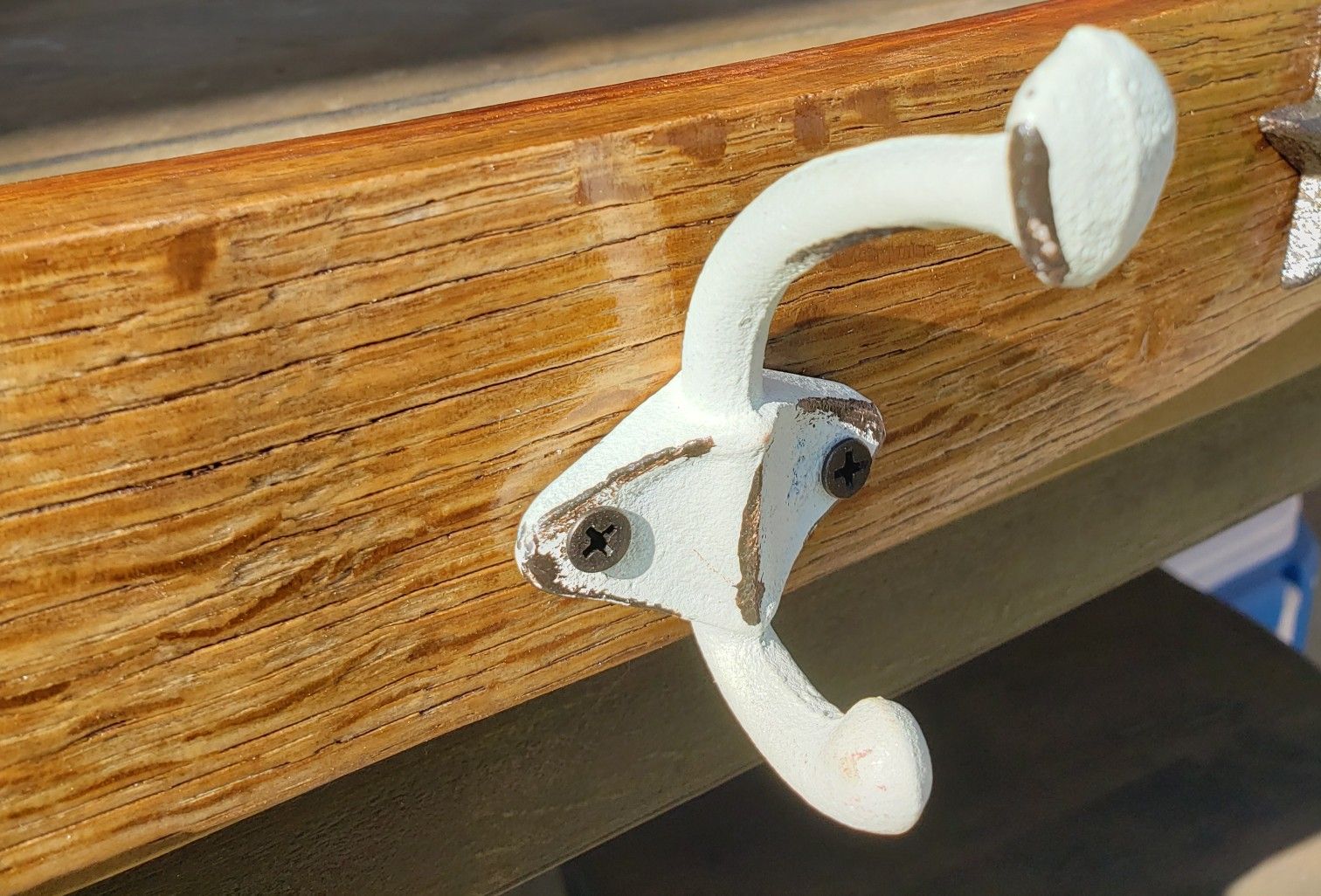 Rustic 3 hook coat rack