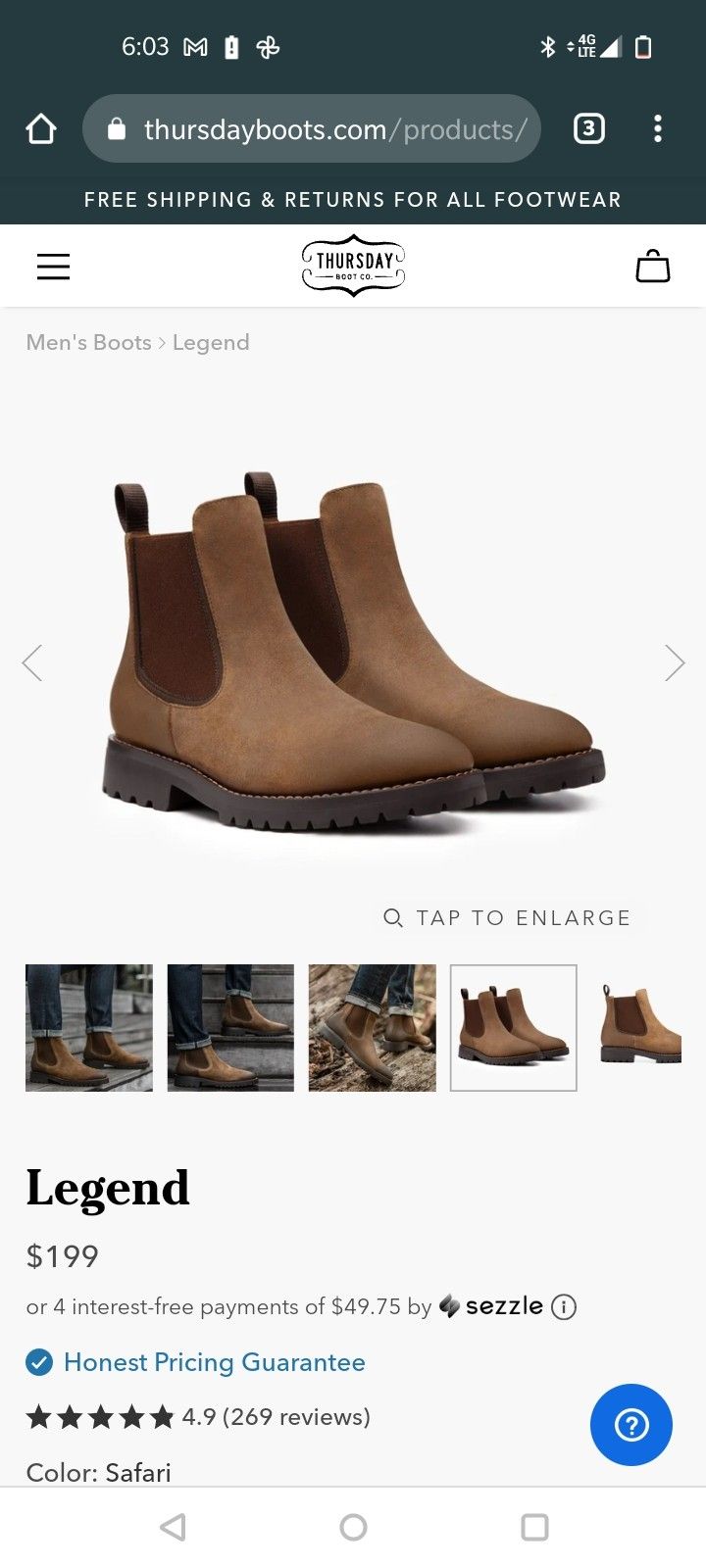 Men's Boots ~Thursday Boot Co.™ ~ NEW IN BOX!!!