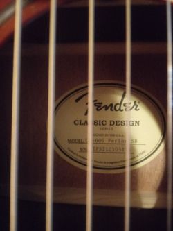 Fender CP-60s Acoustic Parlor Guitar Thumbnail