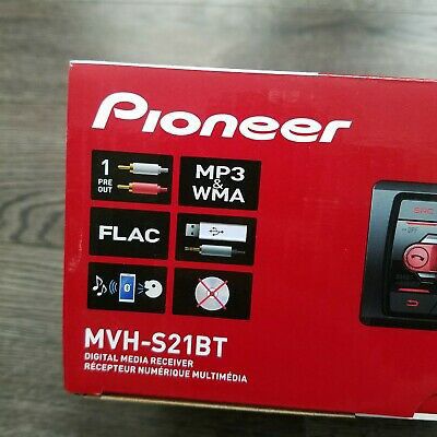 PIONEER Bluetooth Car Stereo Receiver AMFM Radio Audio System Single DIN Dash
