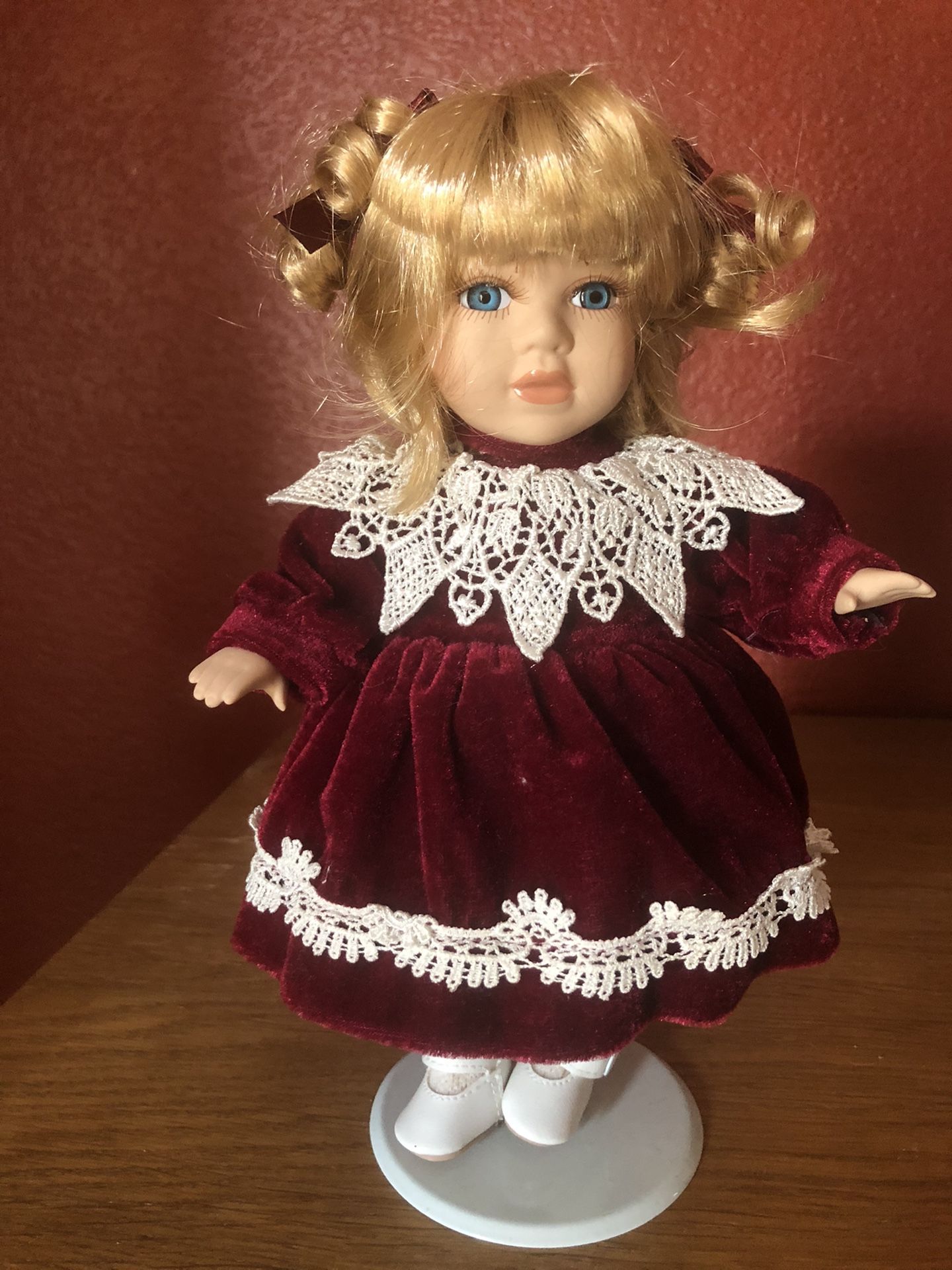 Porcelain Dolls 16 “ and 6” tall