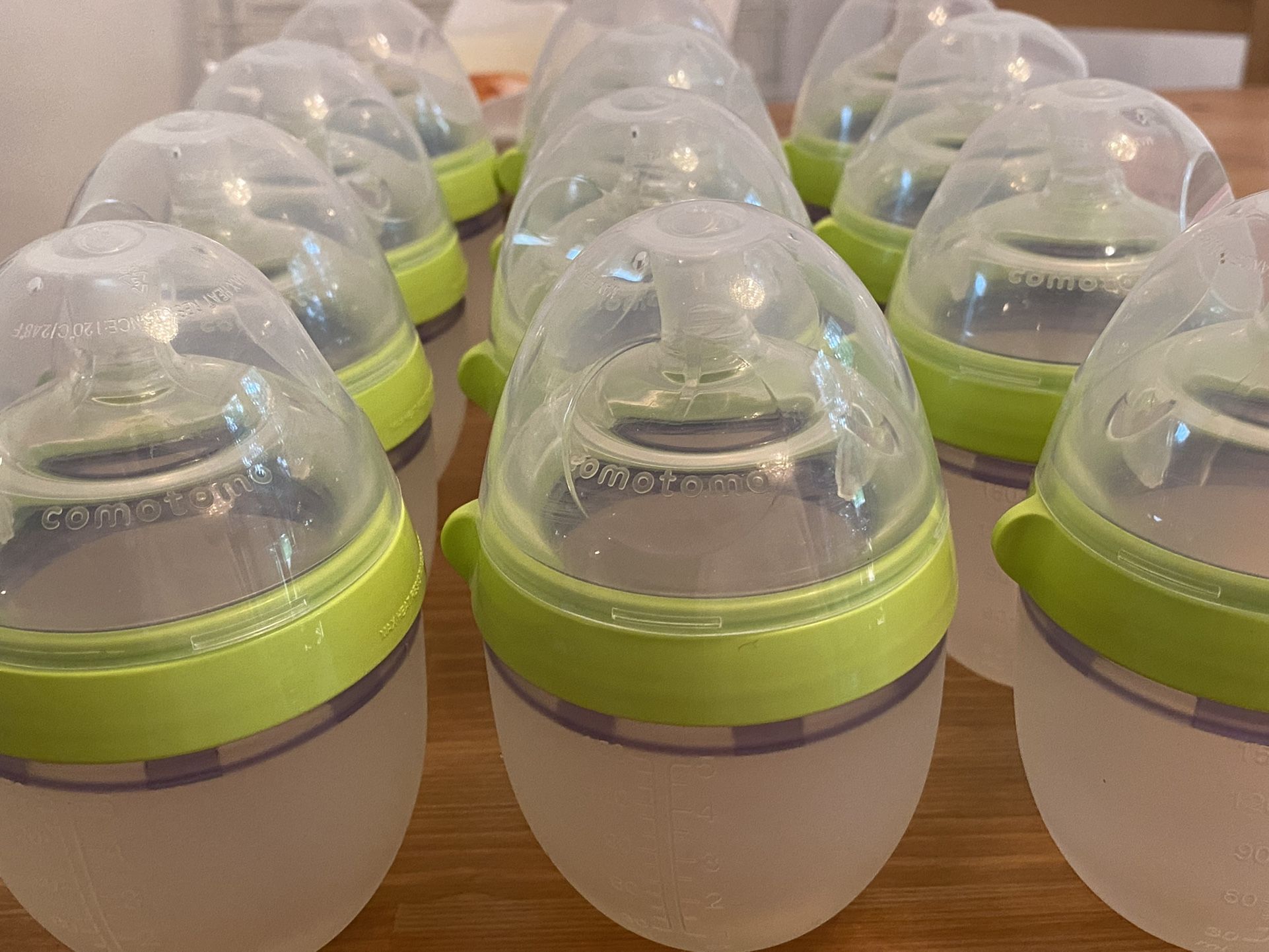Comotomo Bottles + Slow Flow Nipples + Medium Flow Nipples