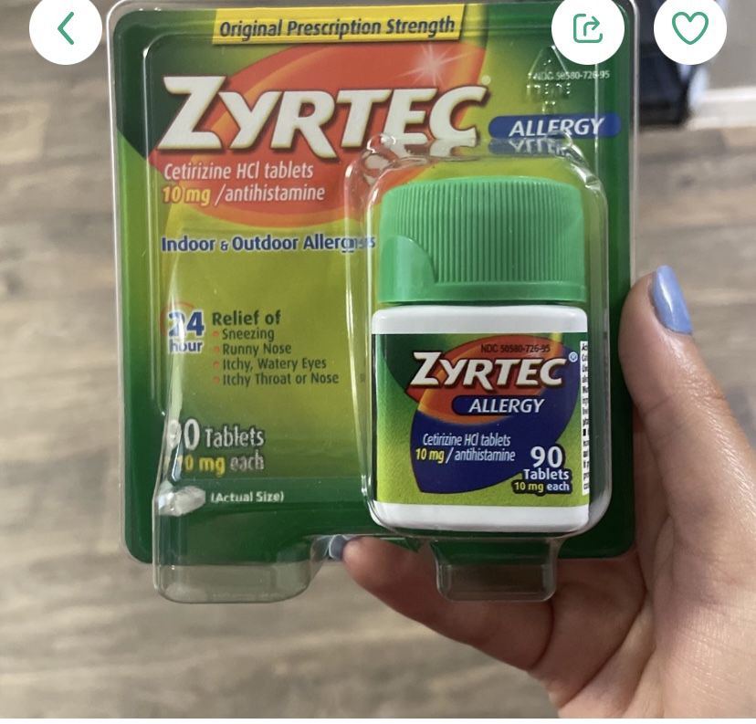 Zyrtec 90 Count Unlimited Stock