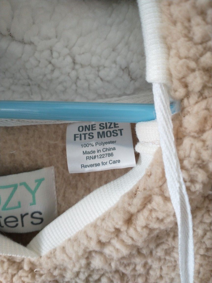 Cozy Critters Soft Lamb Hooded Poncho