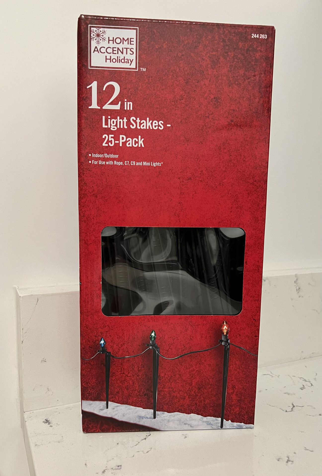 12in Light Stakes - 25pk
