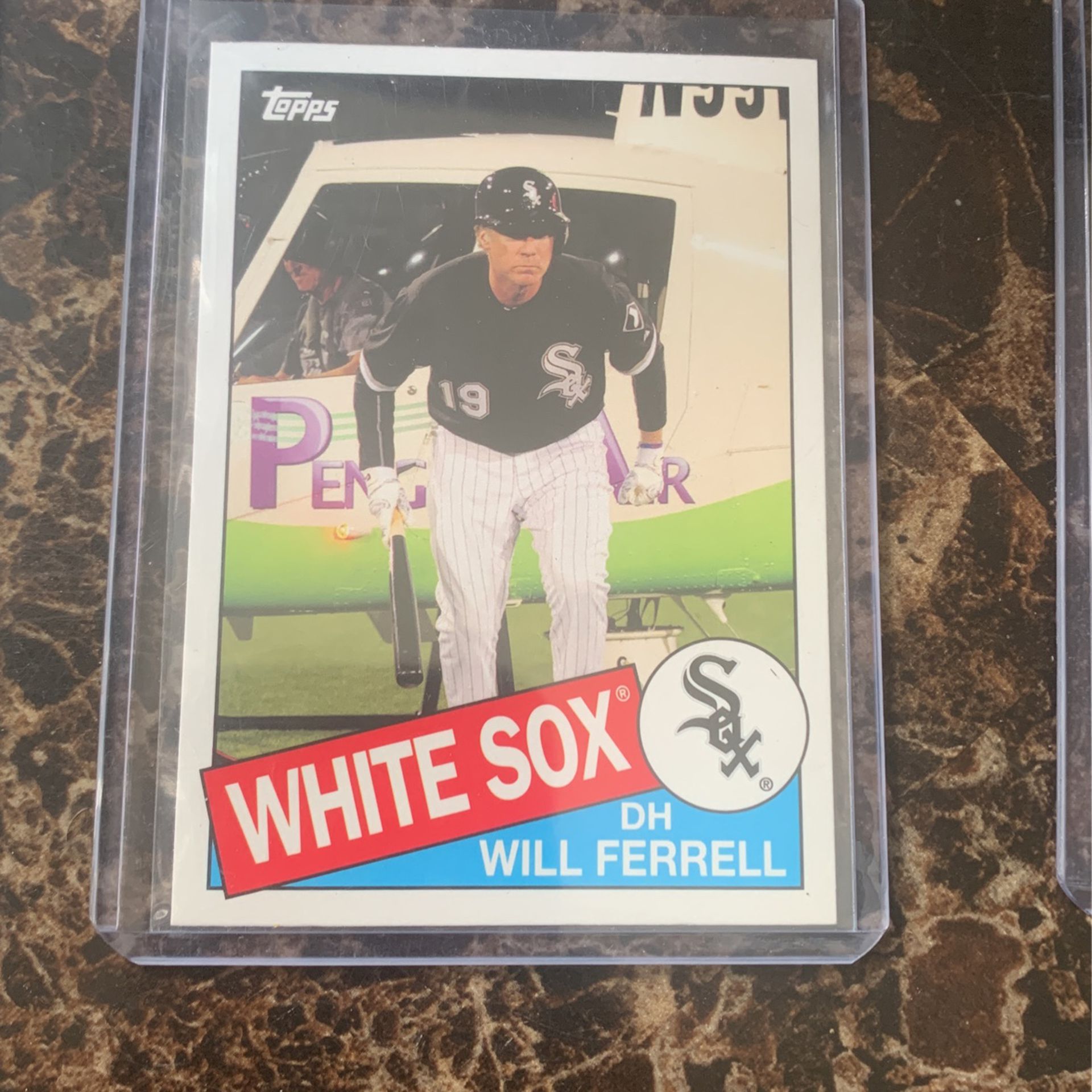 Will Ferrell White Sox baseball card