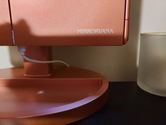 Mirrorvana TriFold Dimmable Light XL Vanity Mirror 160° swivel  & Free  Brush Holder Thumbnail