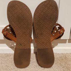 Tory Burch Vintage Vachetta Miller Sandals Size 7.5 Thumbnail