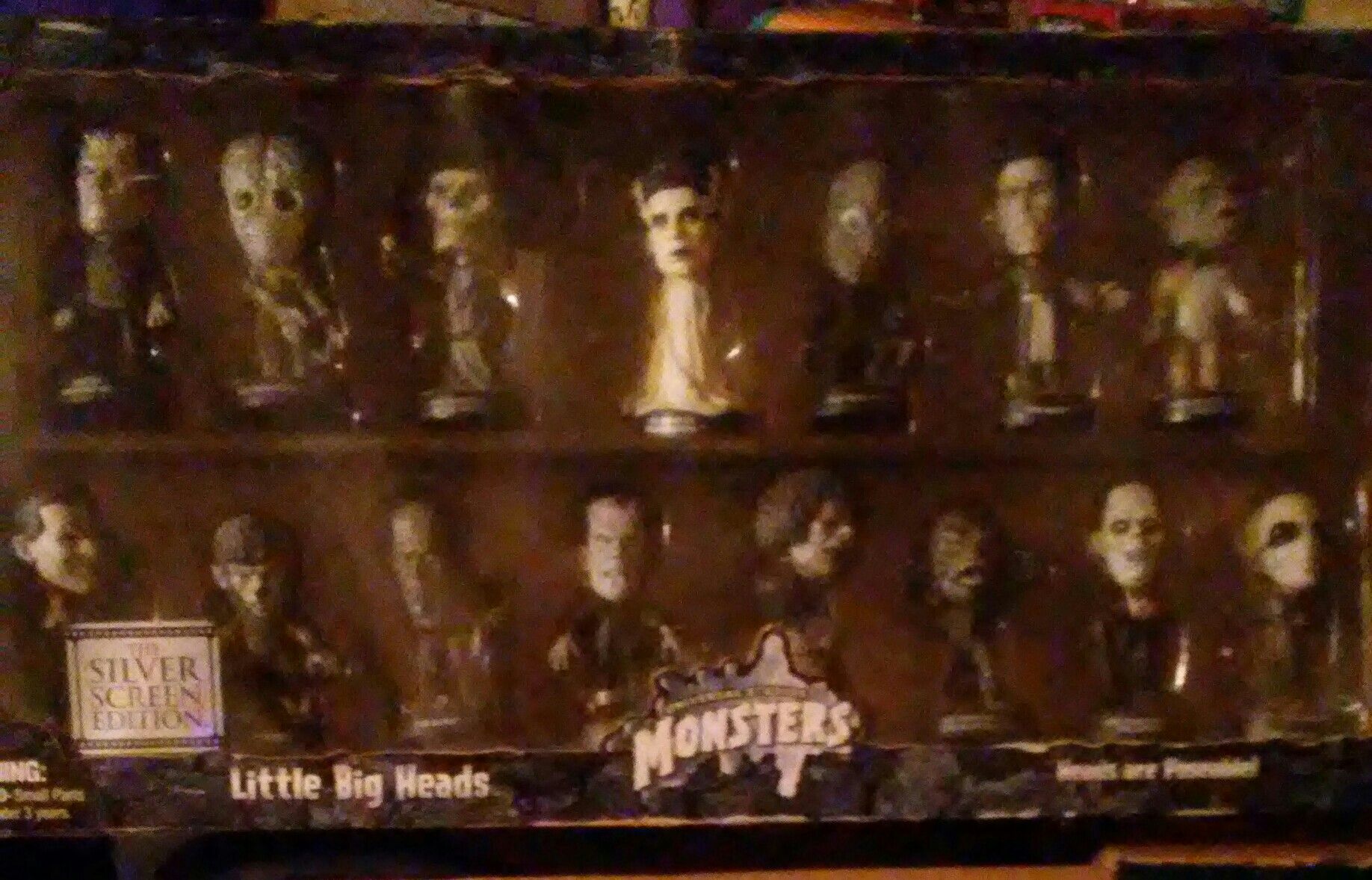 Universal studios monsters, little big heads.