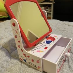 Hello Kitty Kids Vanity Mirror With Drawer Thumbnail