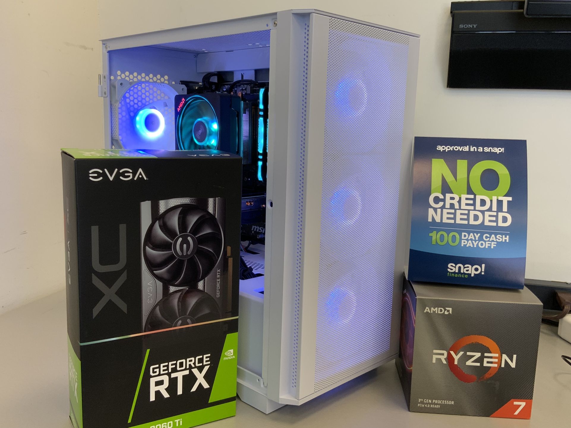 0 Down Brand New Custom Build Gaming Desktop Pc Amd Ryzen 7 3700x 8 Core 16gb Ddr4 Ram 1tb Nvme Ssd Nvidia Rtx 3060ti Windows 10 For Sale In Ontario Ca Offerup
