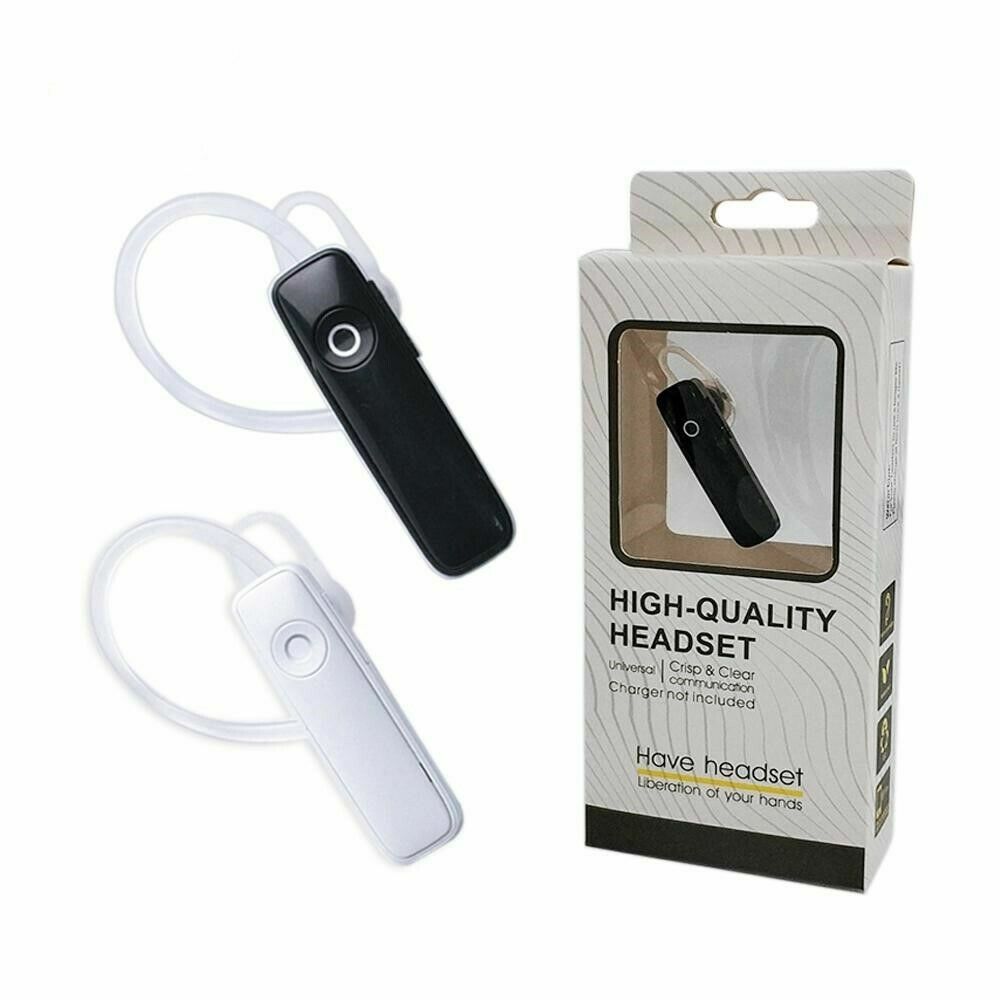 Bluetooth 4.1 Headset Wireless in-ear Stereo Headphones Handfree Earphone Earbud Color White
