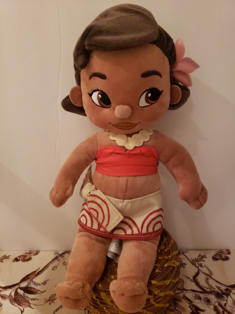 Official Disney Store Baby Moana Soft Plush Doll Toy. W