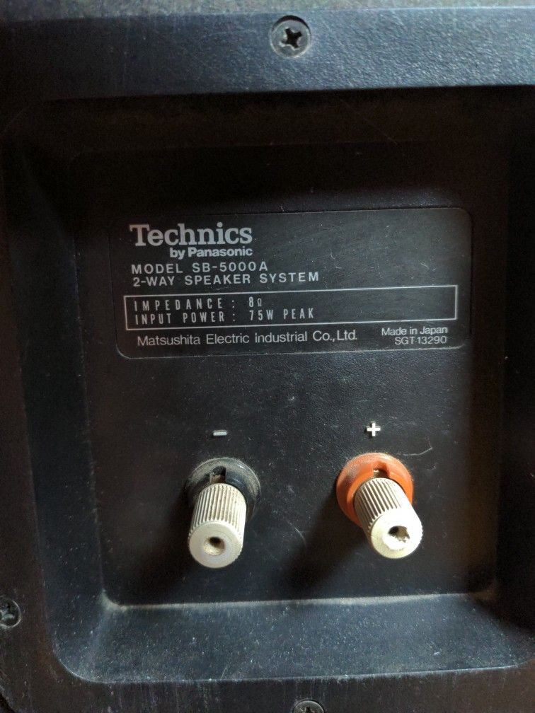 75W Pair Of Technics Speakers