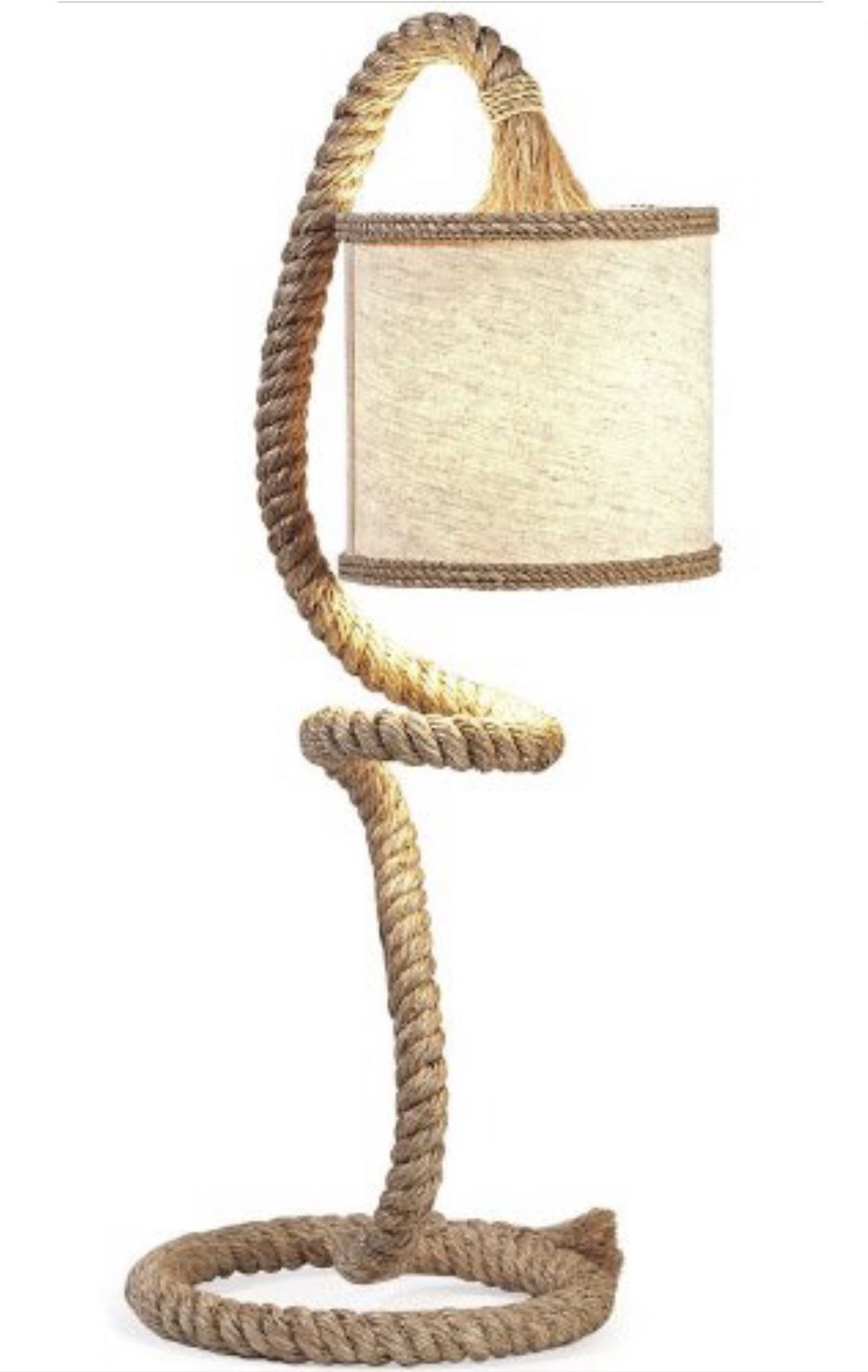 Binnacle Rope Table Lamp With Drum Shade
