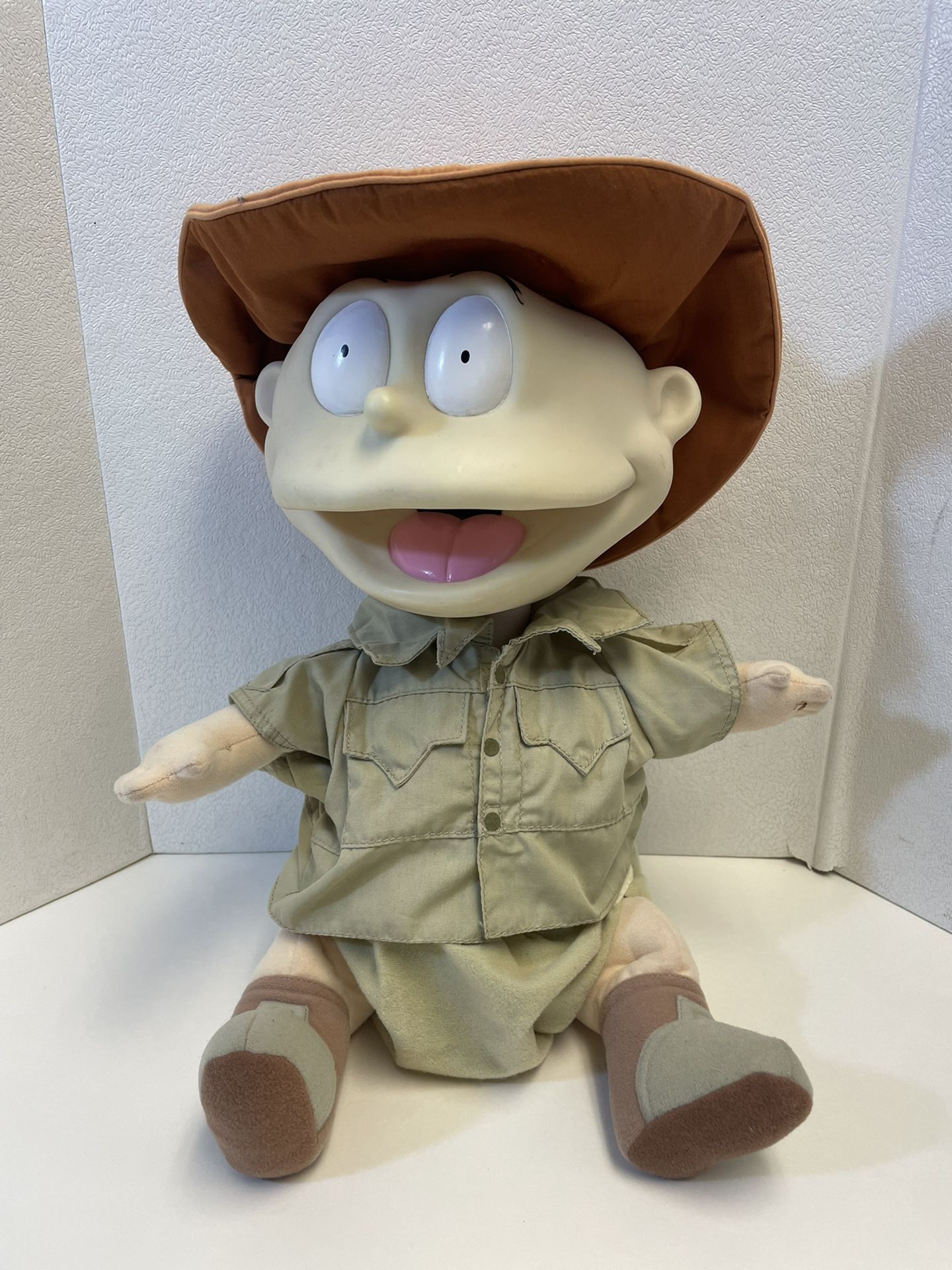 Vintage 1998 Tommy Pickles Safari Talking Rugrats Plush Doll Figure 17" Tested