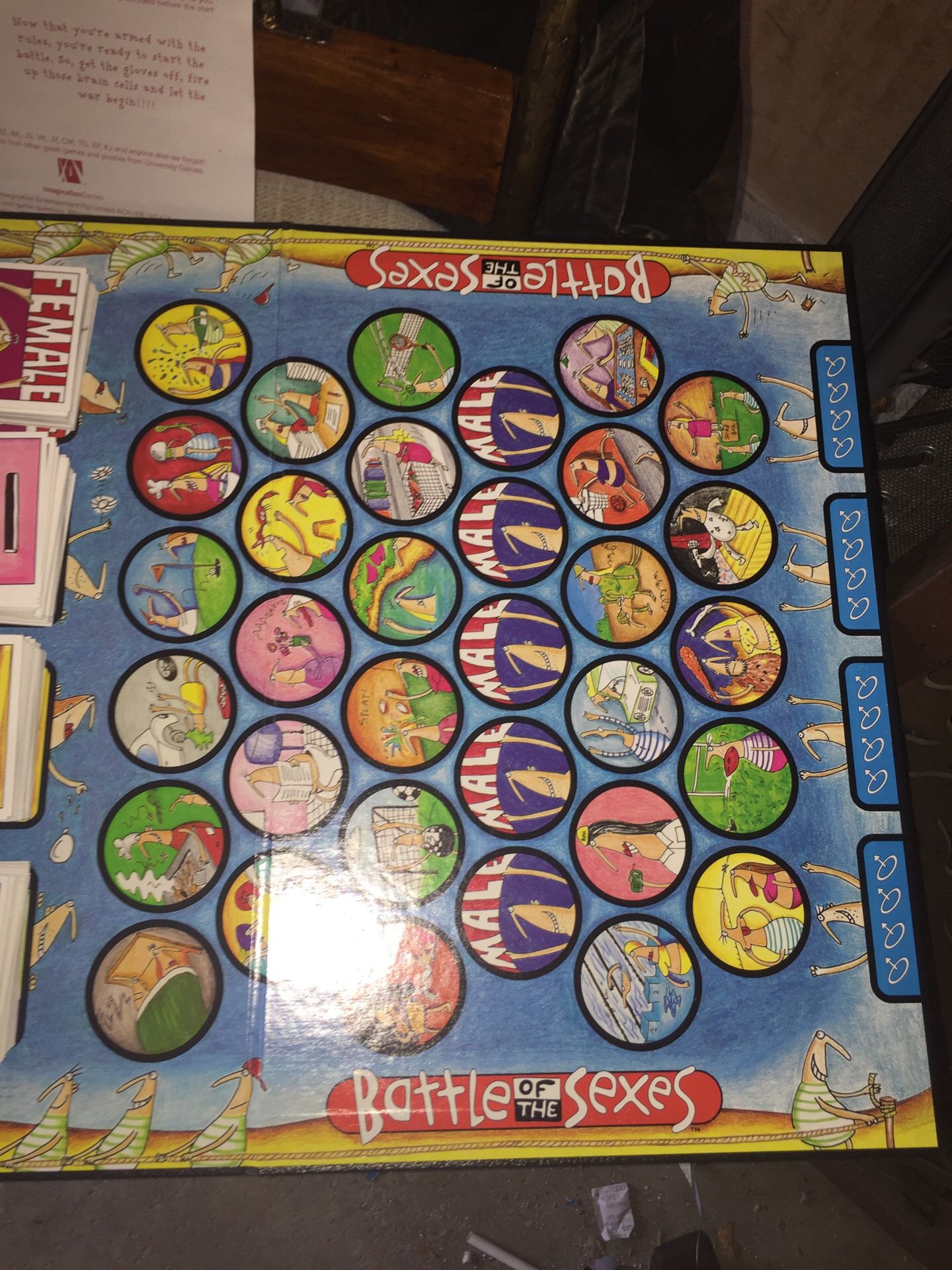Battle of the Sexes board game