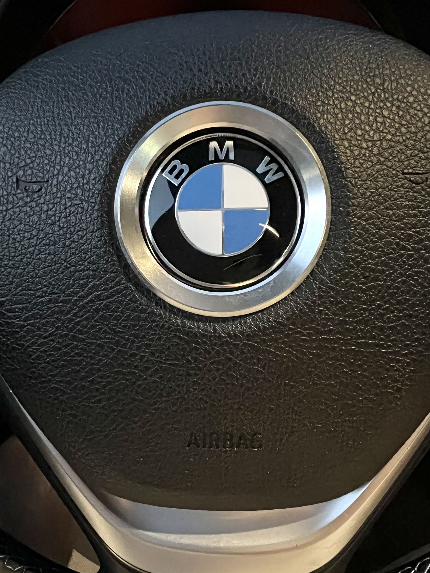 🌐 Genuine BMW F30 3 Series (2017) Steering Wheel (Used)  This is a GENUINE BMW Leather F30 Steering Wheel which came from a 2017 330i Sedan. It is bl