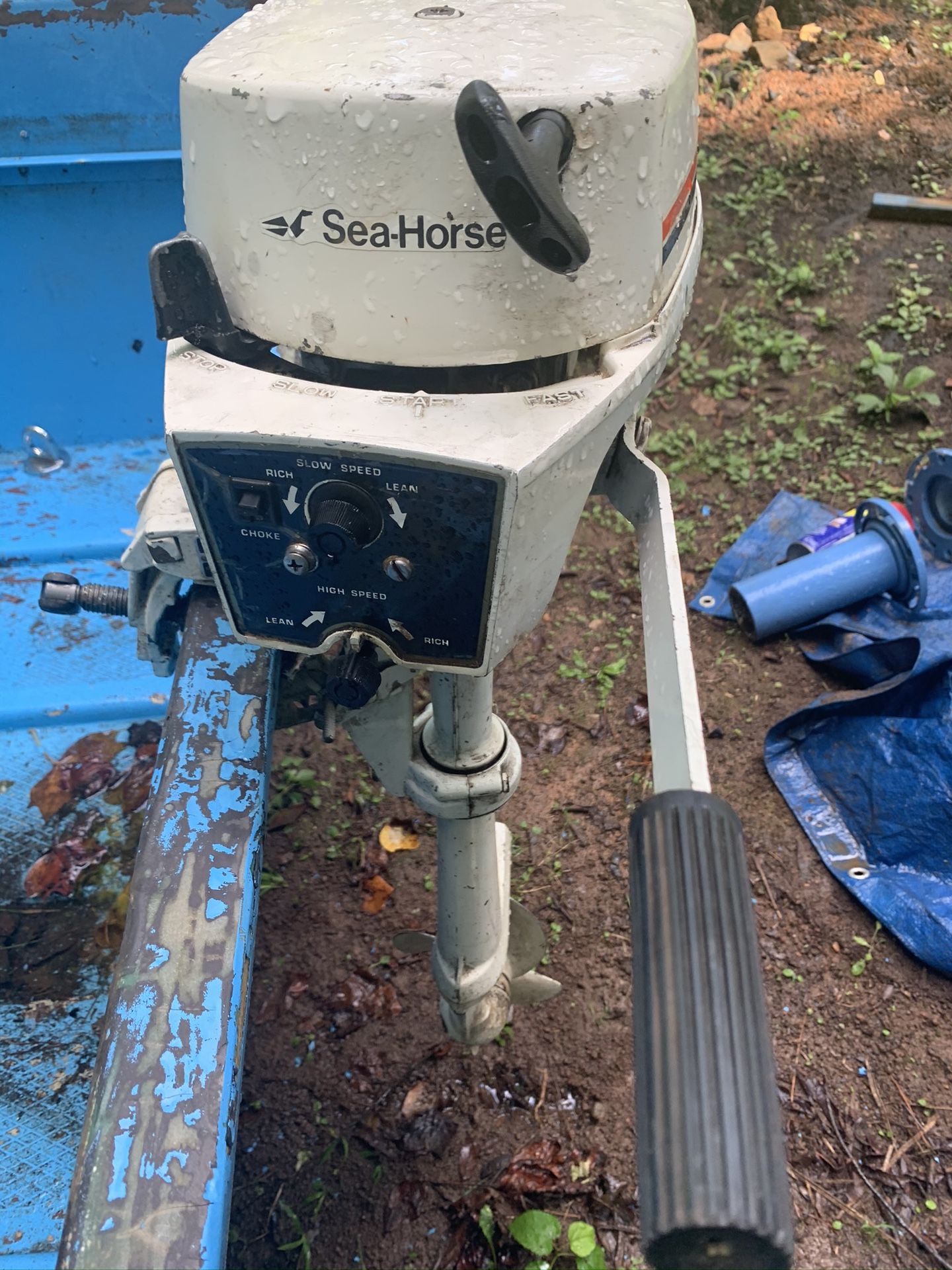 Johnson Outboard 2hp AND BOAT