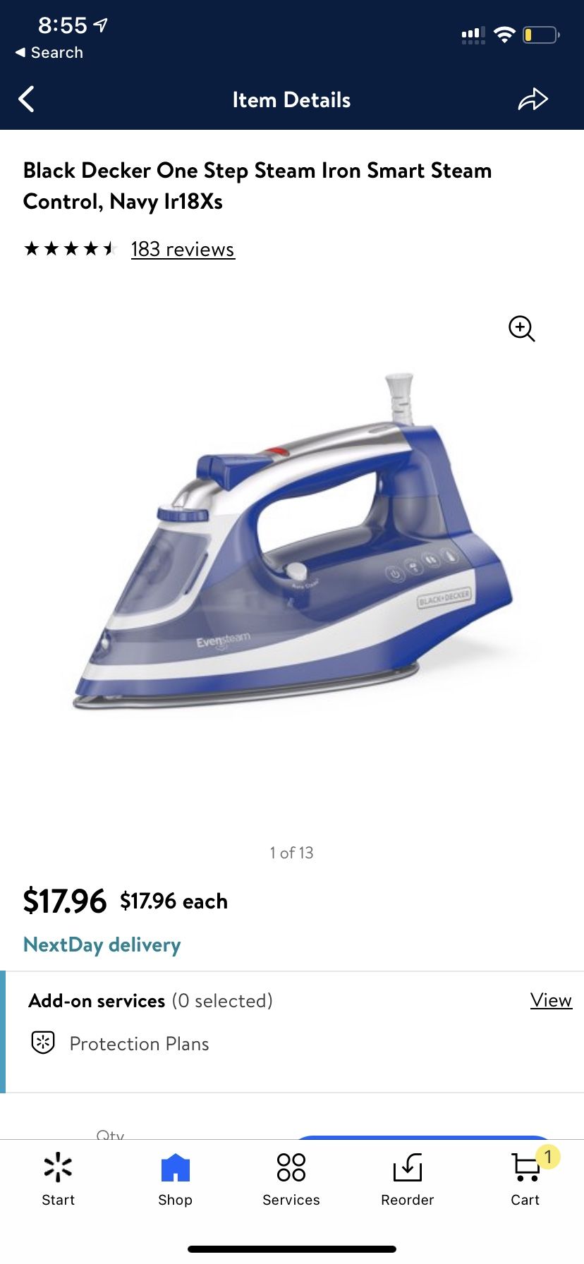 Black & Decker iron