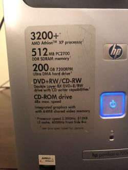 Hp Pavilion A720n Desktop Computer With 17 Flat Screen Monitor Keyboard And Mouse For Sale In Washington Dc Offerup
