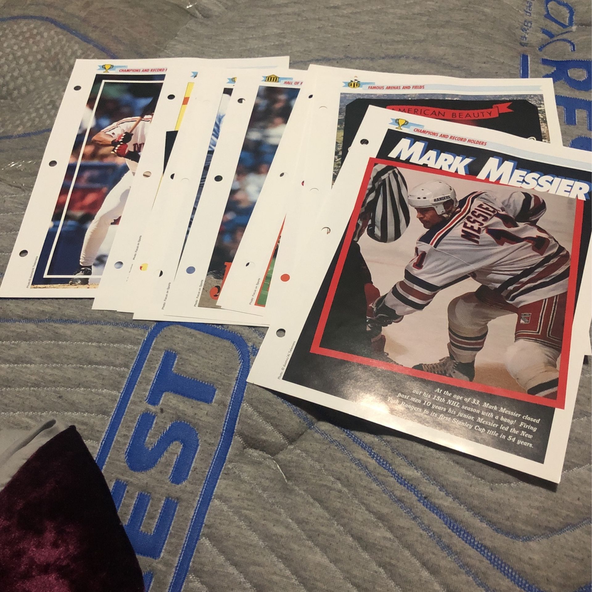 10 Clean Sports Pages Rare