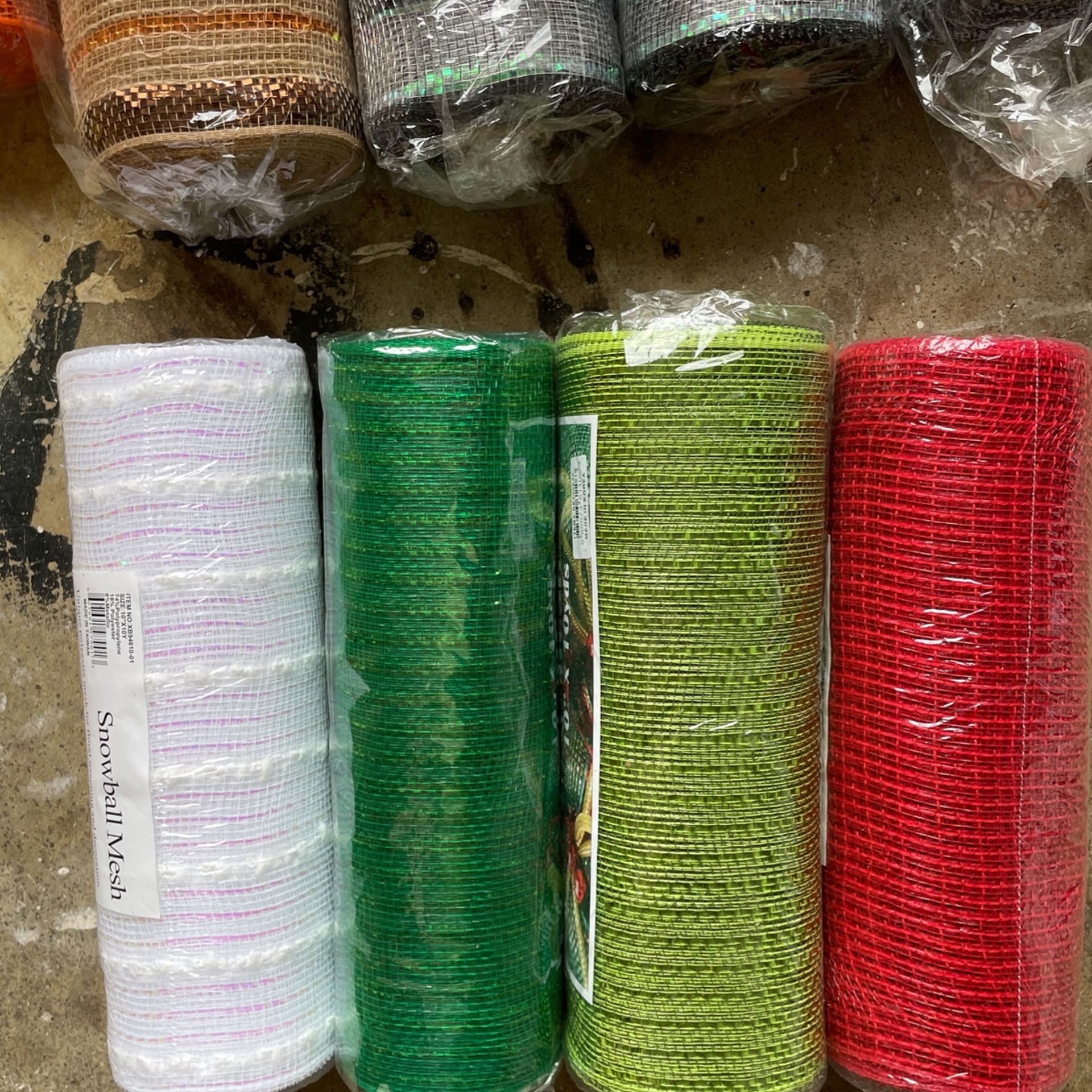 Deco Mesh For Sale All Sizes All Colors 1/2 Retail Price