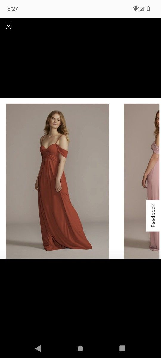 Cinnamon Bridesmaid Dress Size 14
