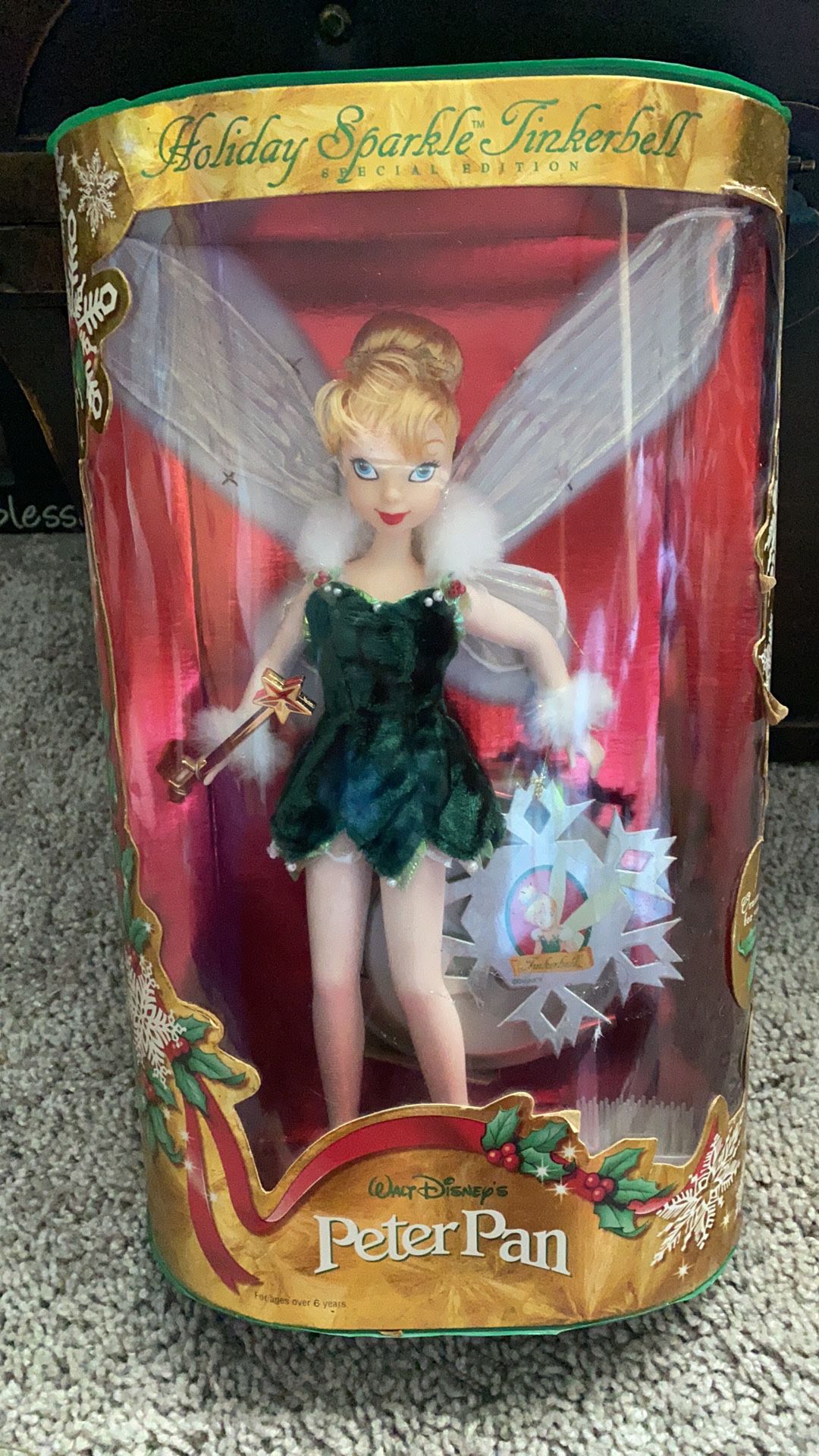 Mattel Holiday Sparkle Tinkerbell 1999 Barbie Doll 