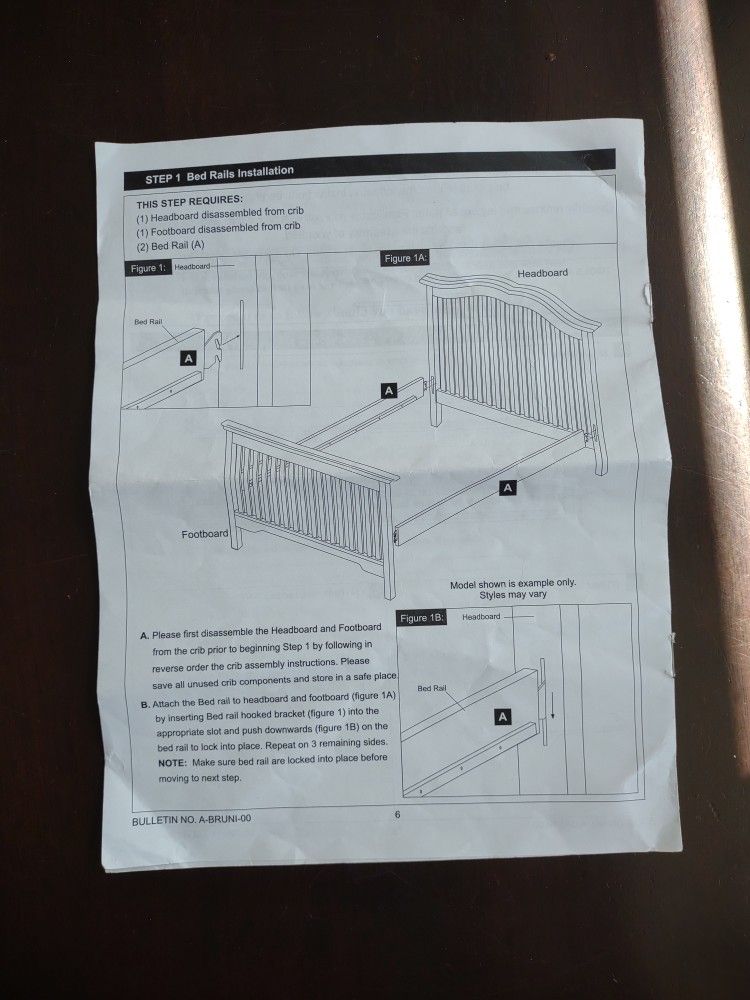 Standard Convertible Crib With Dresser And Full Size Rails