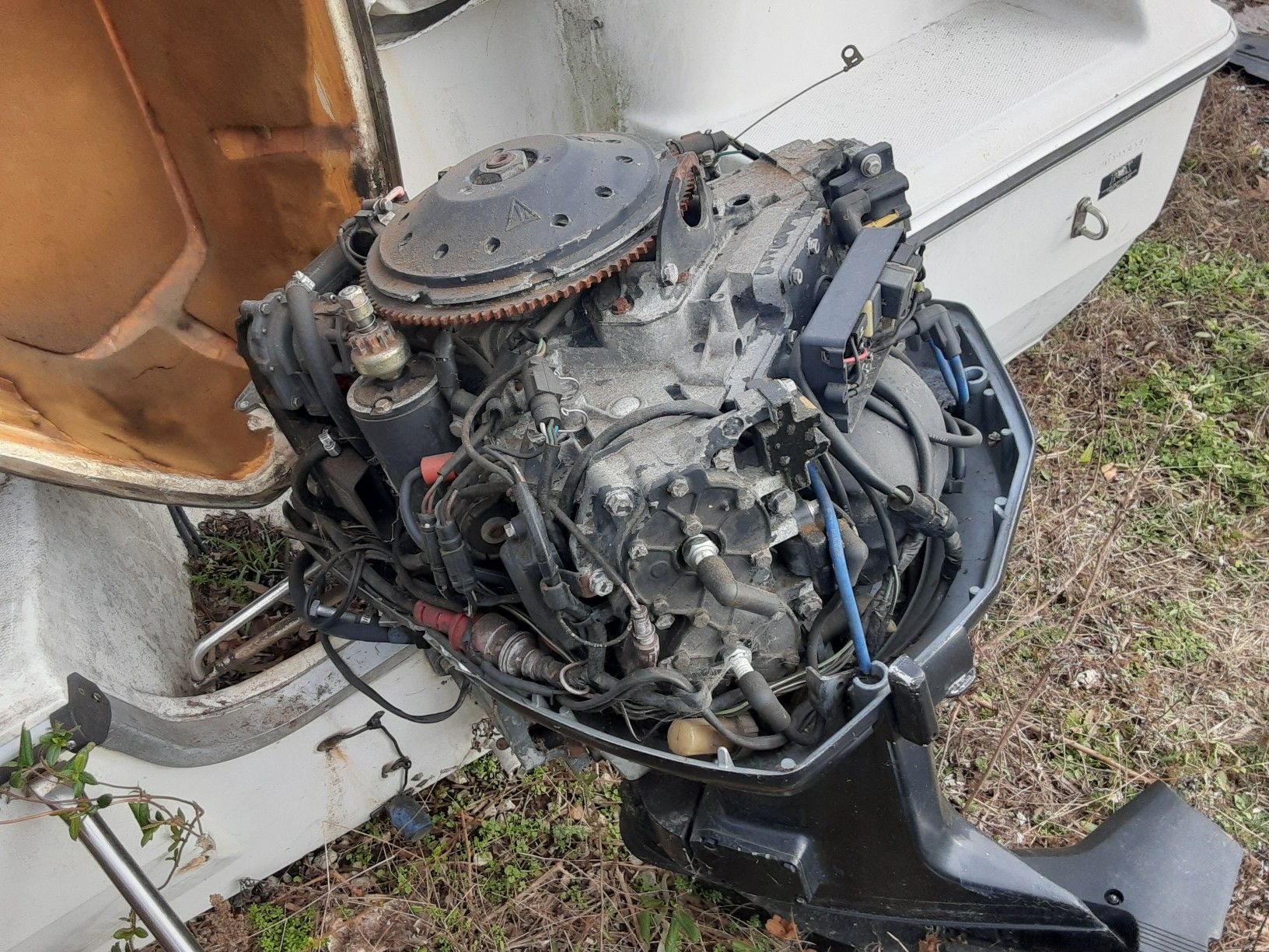 110cc evinrude full moter with all controls