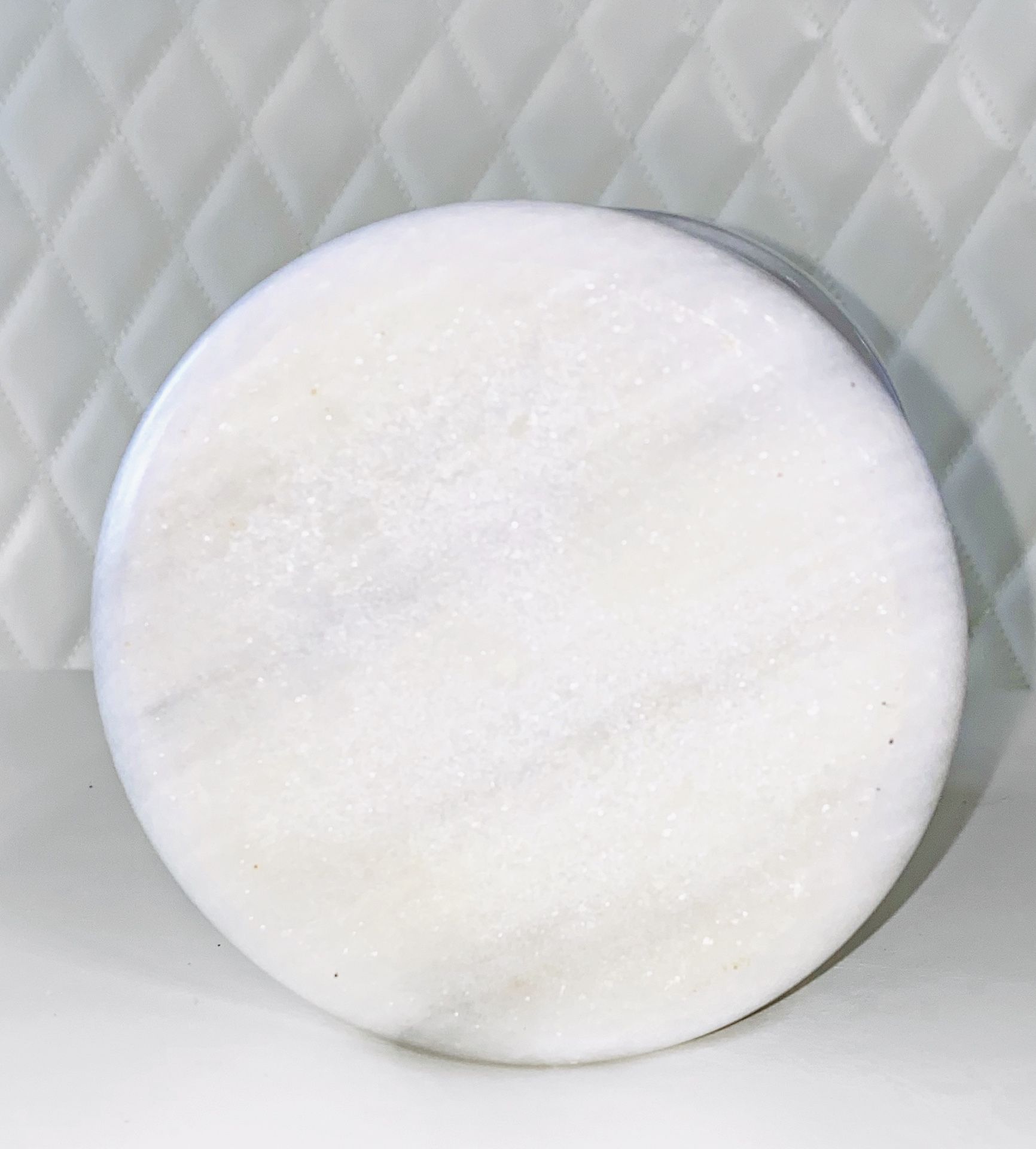 Vintage White Gray Marble Vessel