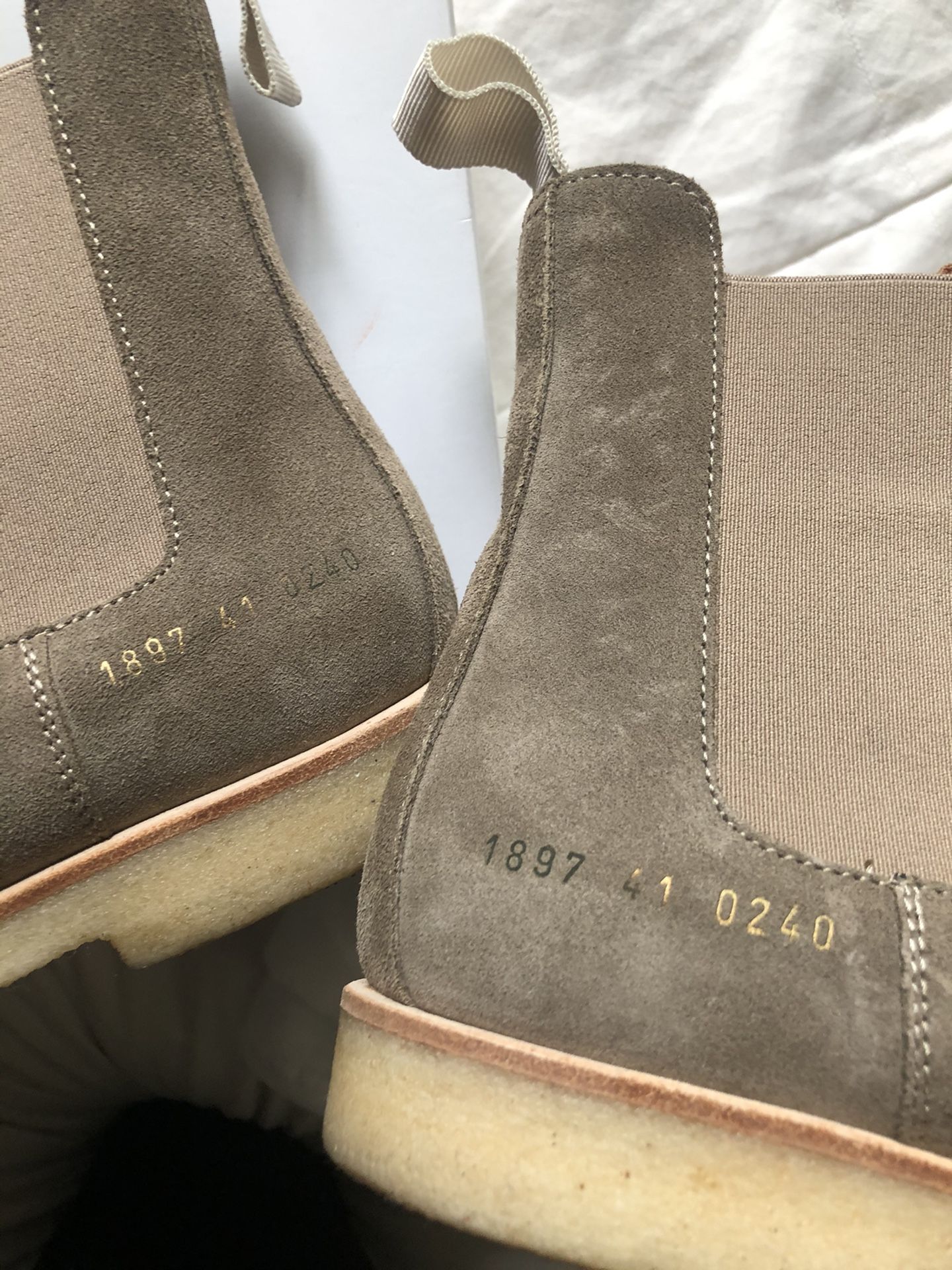 Common Projects, Chelsea Boots, Taupe, UK 7 (size 9)