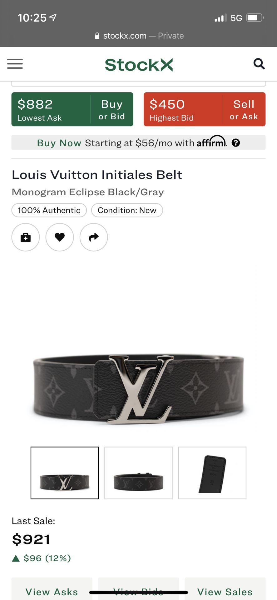 Louis Vuitton X Supreme Belt