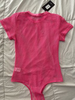 Pink Fishnet Bodysuit Thumbnail