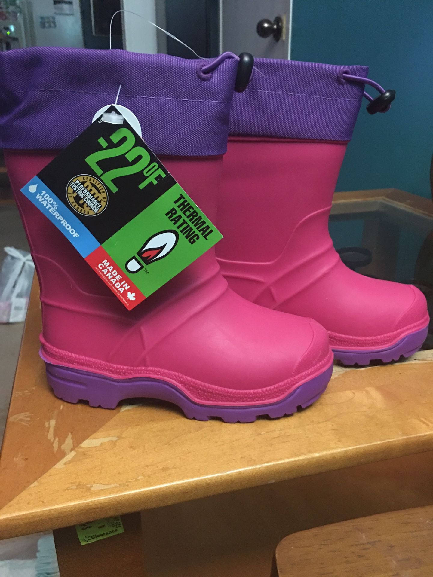 Wonder Nation Temperature Rated Snow Boot (Toddler Girls)